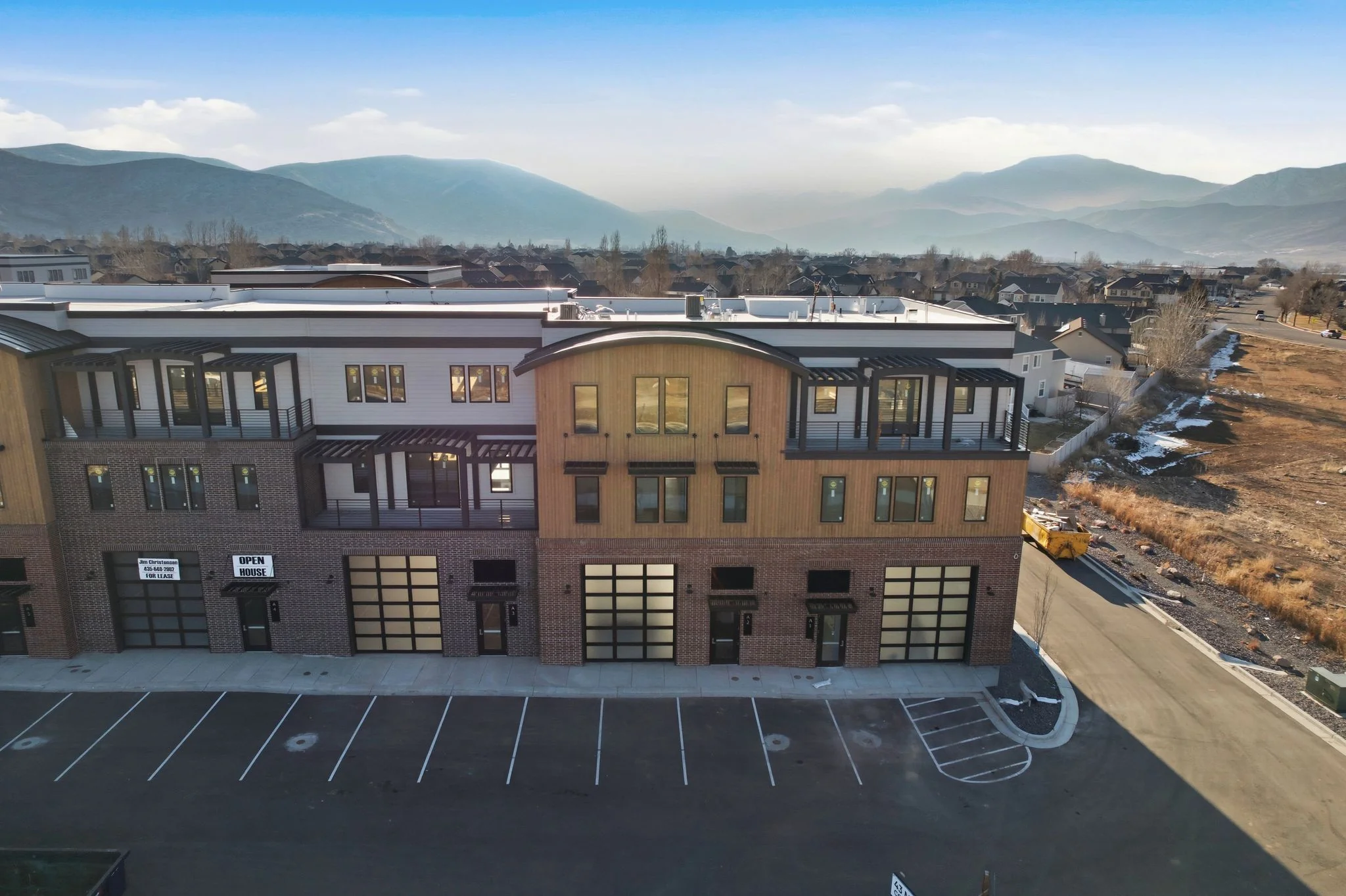 Aerial view of Mountain View Commons site plan in Heber City, Utah