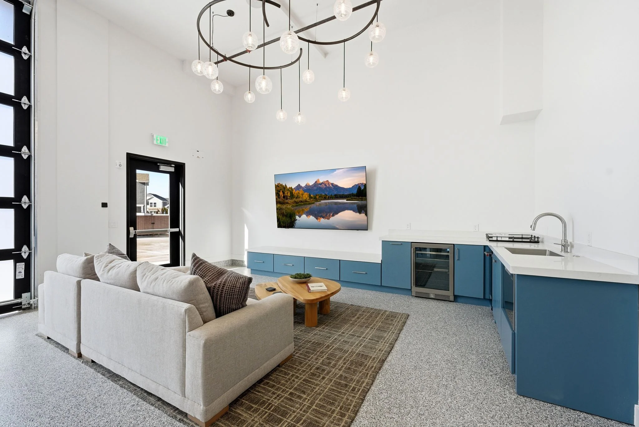 Office space with desk