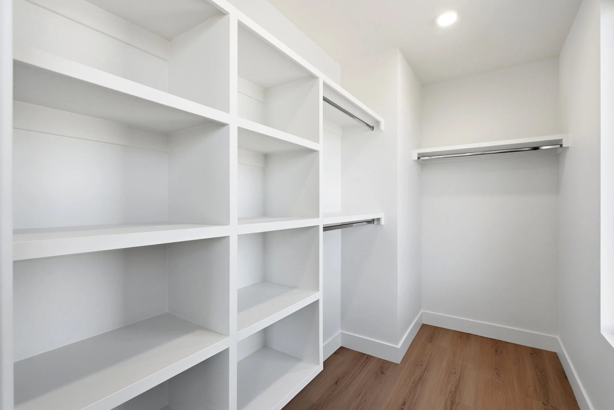 Bath vanity with brass hardware