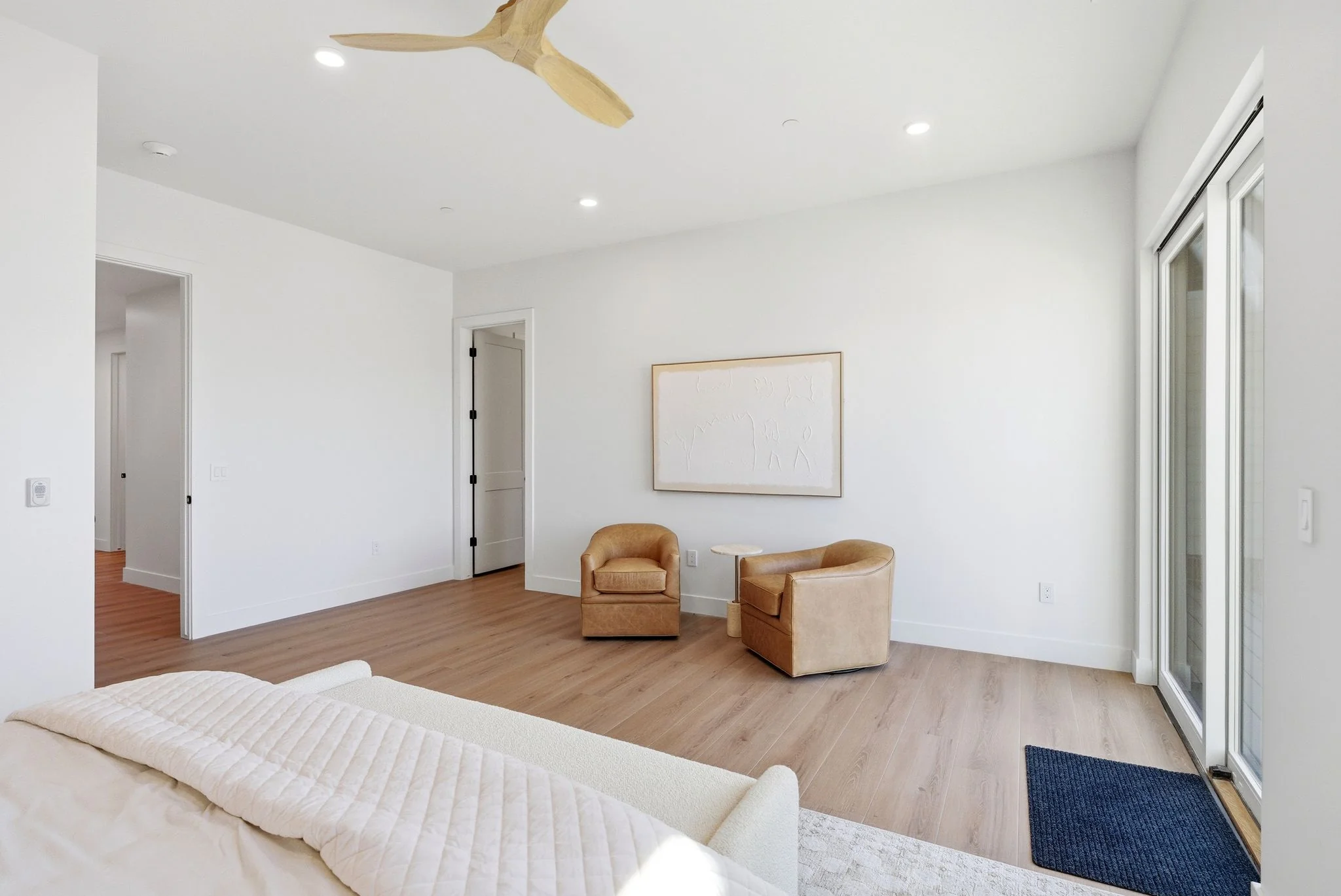 Wide view of bathroom